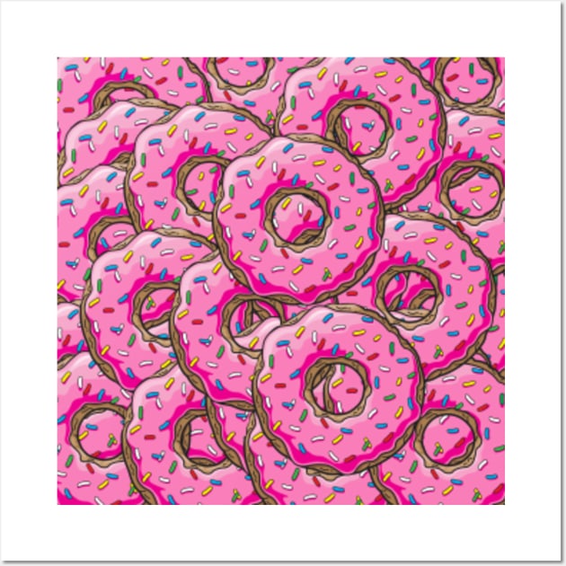 You can't buy happiness but you can buy many donuts! Wall Art by Plushism